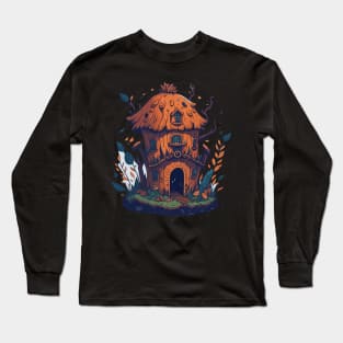 fairy tale house in the forest Long Sleeve T-Shirt